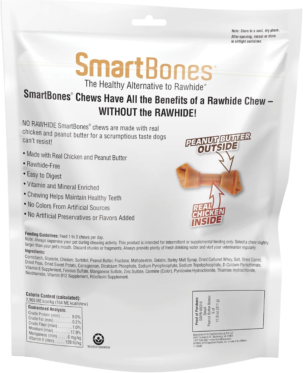 SmartBones Peanut Butter Mini 8 Pk